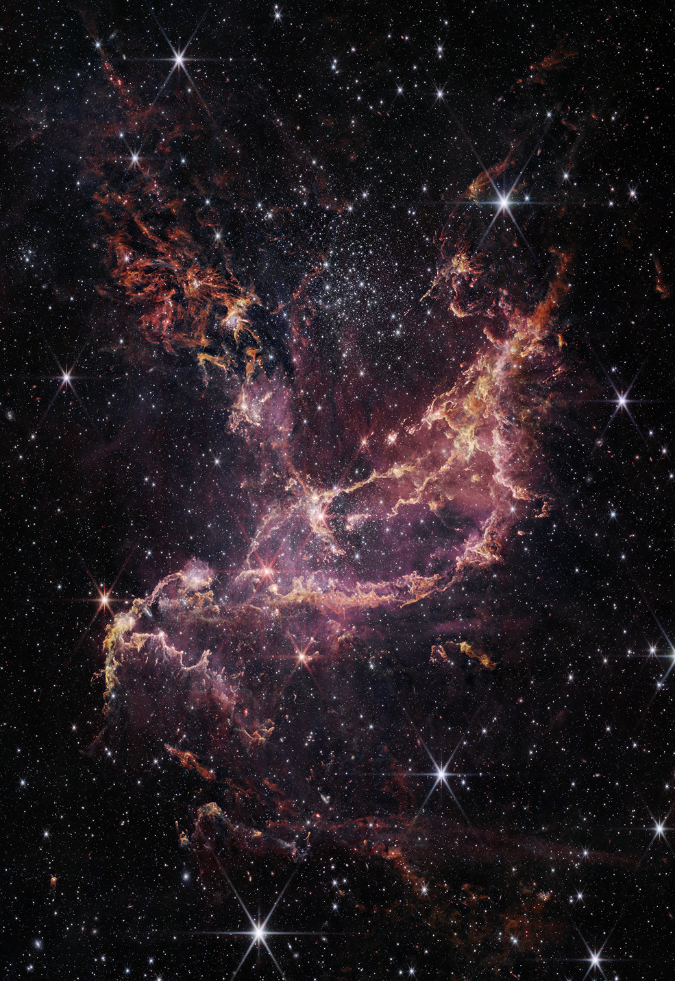 james webb space telescope, JWST, star formation, Small Magellanic Cloud, NGC 346