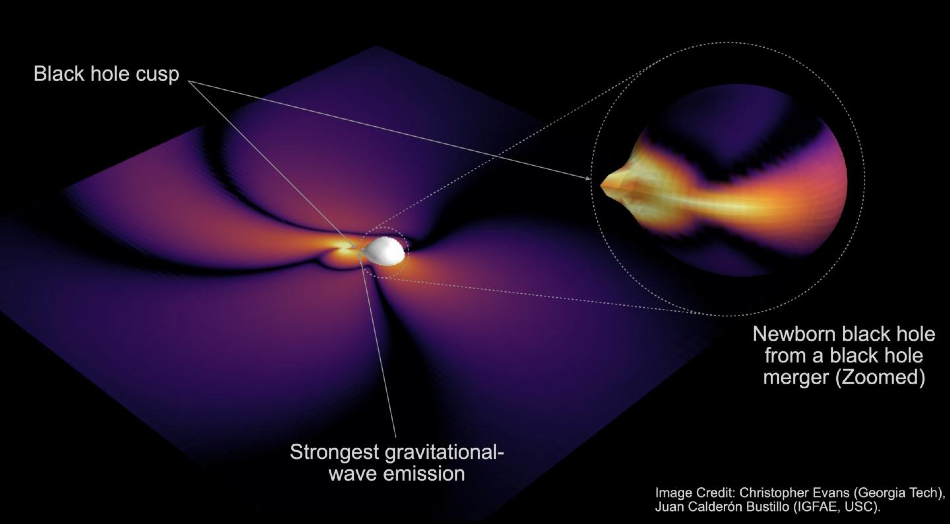 Study Shows Gravitational Waves Encode Shape of Merging Black Holes