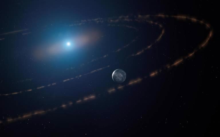 Planetary Bodies Spotted for First Time in Habitable Region of White Dwarf Star.