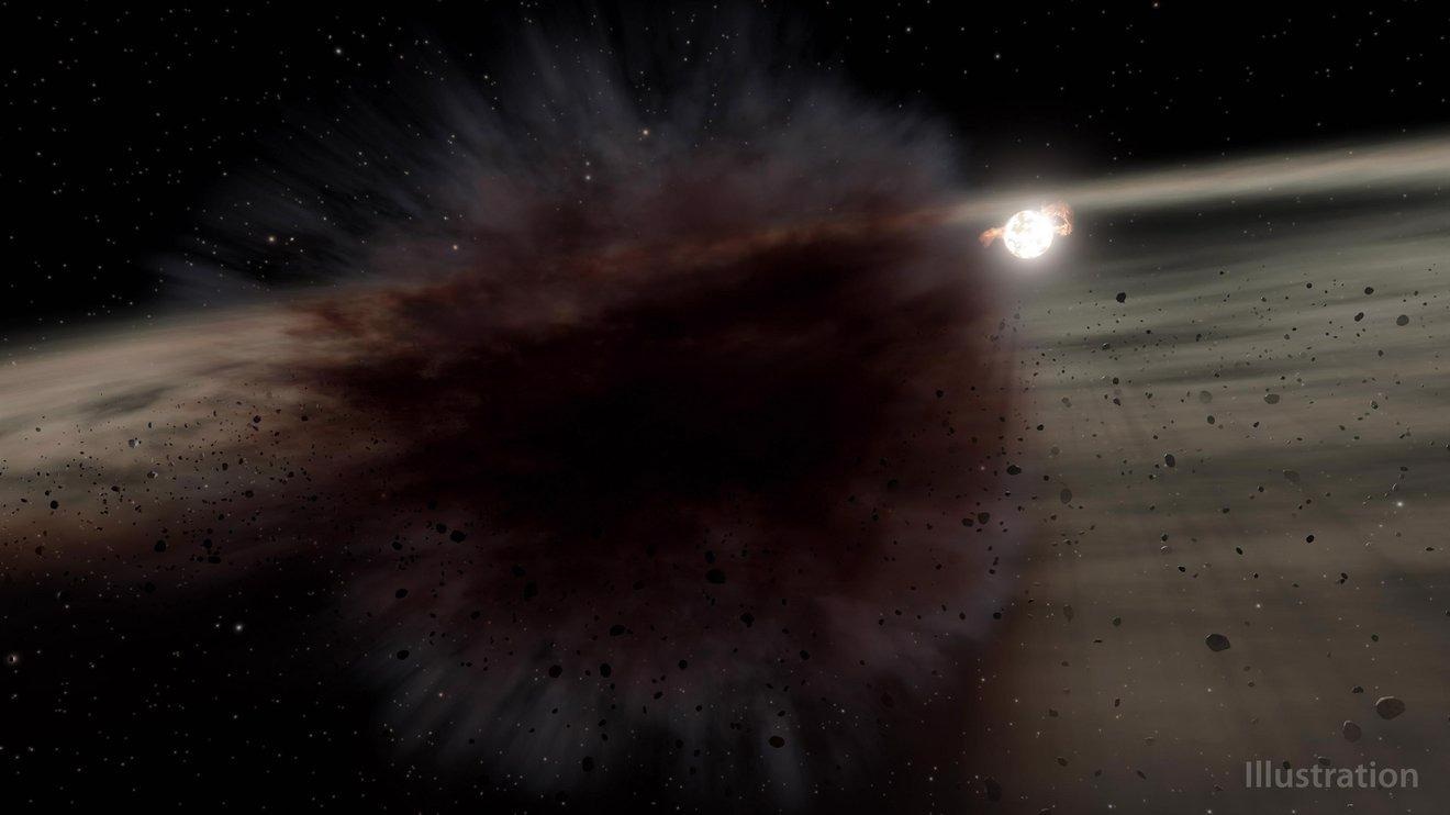 NASA Finds Giant Debris Cloud Produced By Massive Collisions.