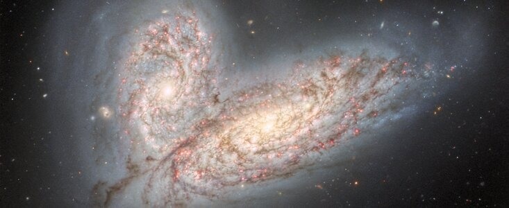 NOIRLab Reveals Stunning Images of Merging Spiral Galaxies.