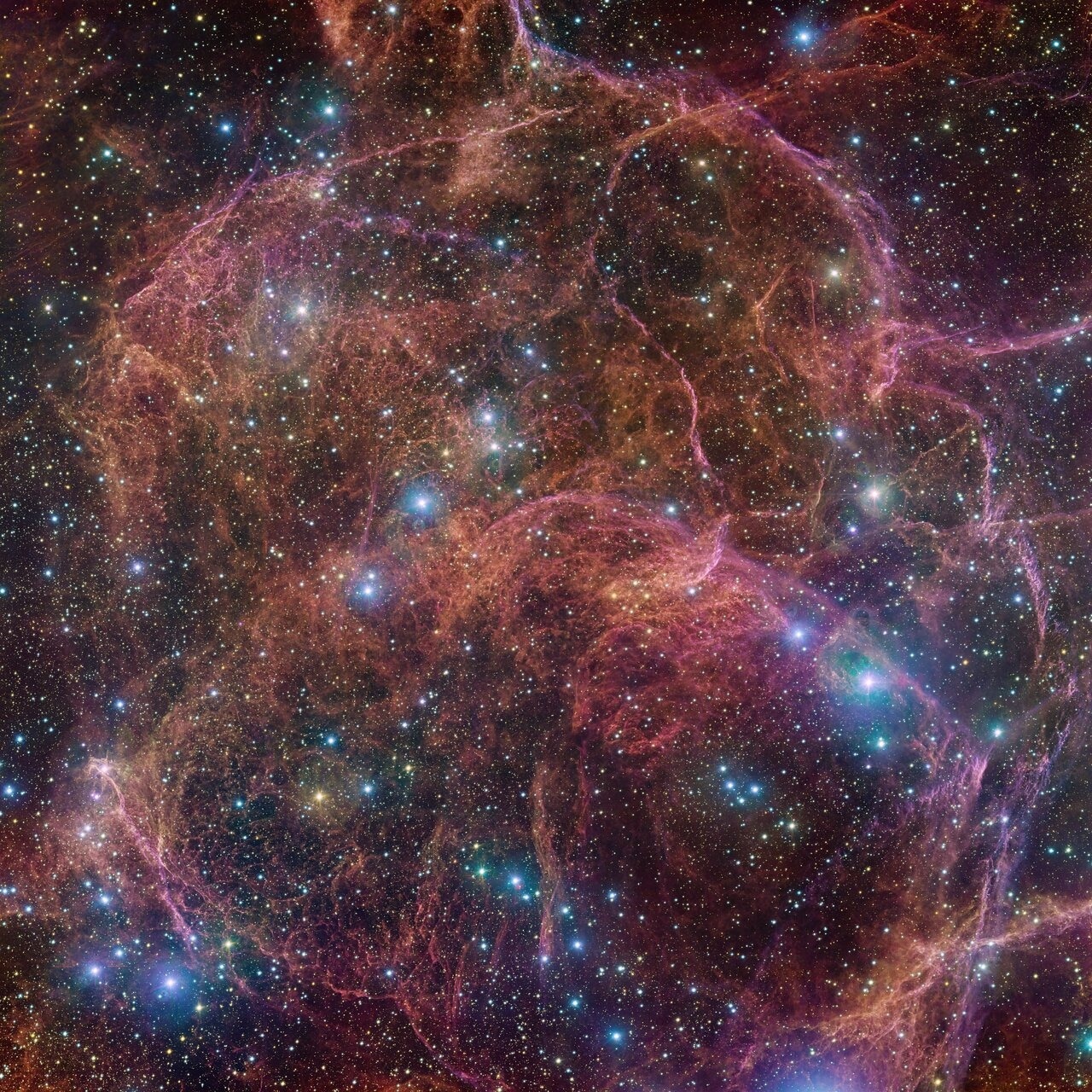 VLT Survey Telescope Images Remnants of the Vela Supernova