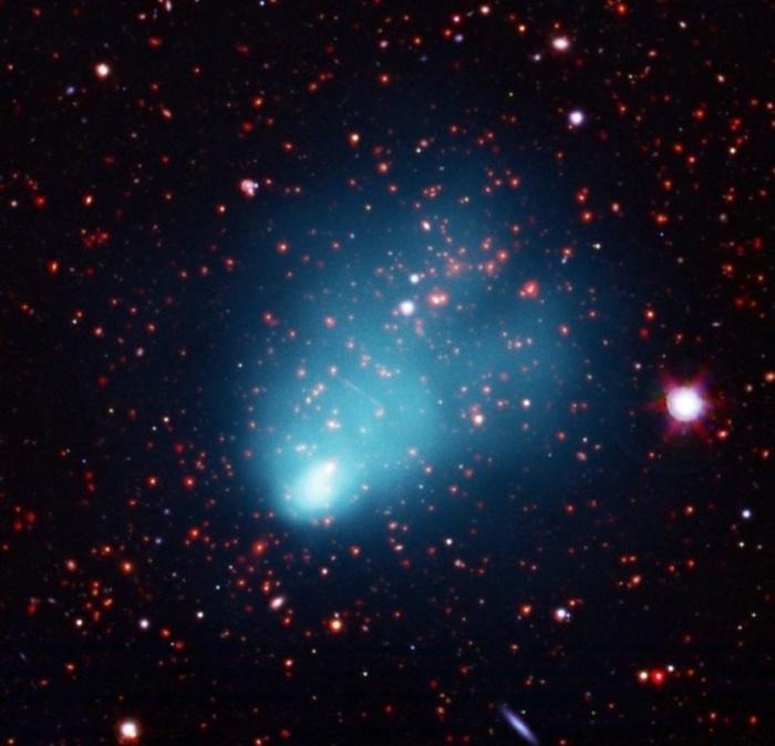 Discovering Galaxy Cluster Collision That Defies Standard Cosmology Model
