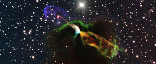 ALMA Views Material Streaming Away From Newborn Star