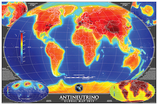 Geologists and Physicists Generate World’s First Global Map of Antineutrino Emissions