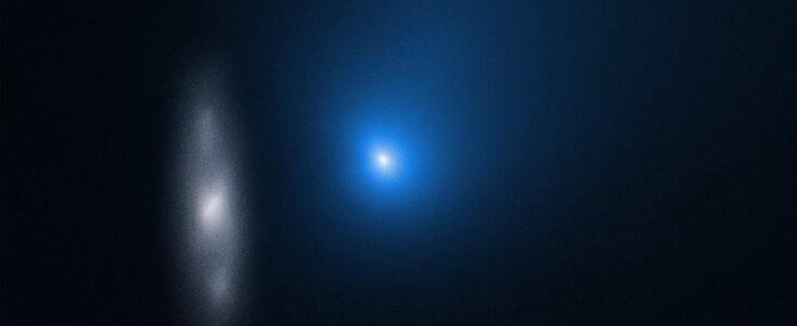 Snapshot of Comet 2I/Borisov Streaking Through the Solar System Captured