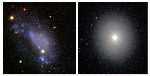 Flat, Disk Galaxies Grow Out of Irregular Appearances and Take on a Smooth Look