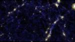 Short Strings of Faint Galaxies Found in Empty Parts of Space