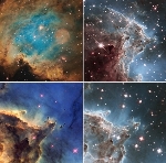 Hubble's Infrared Vision Captures Churning Region of Star Birth to Celebrate 24th Anniversary