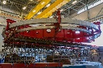 Gigantic Muon g-2 Electromagnet at Fermilab Moves Into New Building