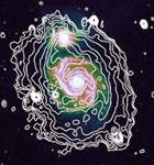 European Astronomers View Whirlpool Galaxy with Low Frequency Array Radio Telescope