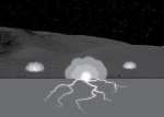 High-Energy Particles from Uncommon Solar Storms Could Have Electrically Charged Lunar Soil