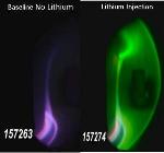 Lithium Injections Can Transiently Double Temperature and Pressure at Edge of the Plasma