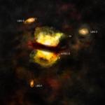 New ALMA Data Shows First Steps of Galaxy Merger in Early Universe