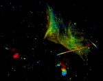 New VLA Helps Make "True Color" Radio Image of Fascinating Region with Colliding Galaxies