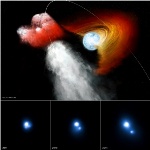Fast-Moving Pulsar Punches Hole in Gas Disk Around Companion Star