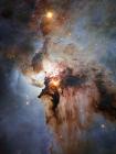 Intense Winds from Hot Stars and Energetic Star Formation fill the Lagoon Nebula