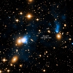 Chandra Discovers Extraordinary Ribbon of Hot Gas Trailing Behind Galaxy