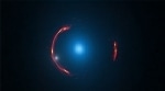 Analysis of ALMA Gravitational Lens Image Uncovers Signs of Hidden Dwarf Dark Galaxy