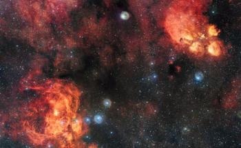 New Very Large Telescope Survey Telescope Image Reveals Cat's Paw and Lobster Nebulae