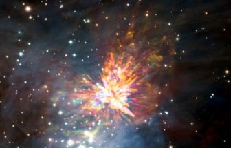Astronomers Explore Firework-Like Debris from Birth of a Group of Massive Stars
