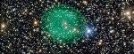 Glowing Green Planetary Nebula Surrounds Dim and Dying Star