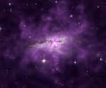 Large, Colliding Galaxies Enveloped by Enormous Cloud of Hot Gas