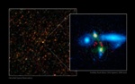Two Hungry Young Galaxies Collide to Form Mega Galaxy