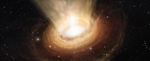 Cosmic Dust Being Pushed Away from Black Hole as a Cool Wind
