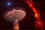 Radio Bursts from Extreme Astrophysical Event at Cosmological Distances