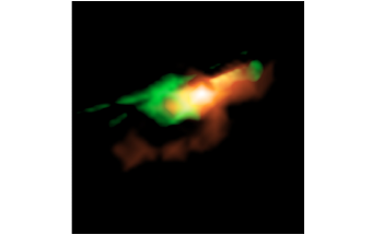 Visualizing Gaseous Clouds from Supermassive Black Hole