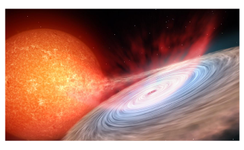 Researchers Detect Constant Infrared Winds from Eruption of Stellar-Mass Black Hole