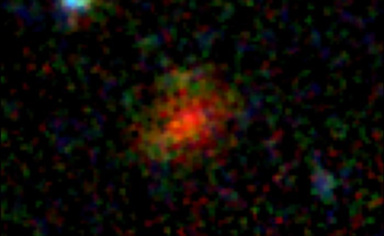 Dusty Star-Forming Galaxy Emerges From Cosmic Veil